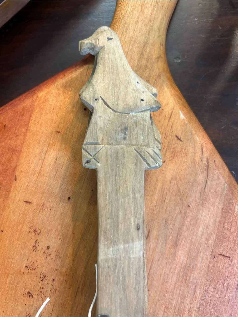Hand-Carved Wooden Salad Servers - Bird About 11” Long